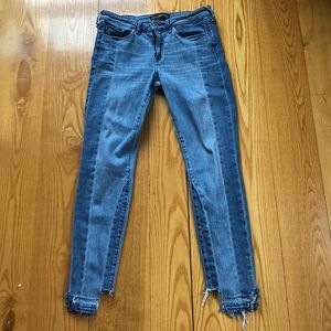 Abercrombie & Fitch Two Toned Cropped Jean